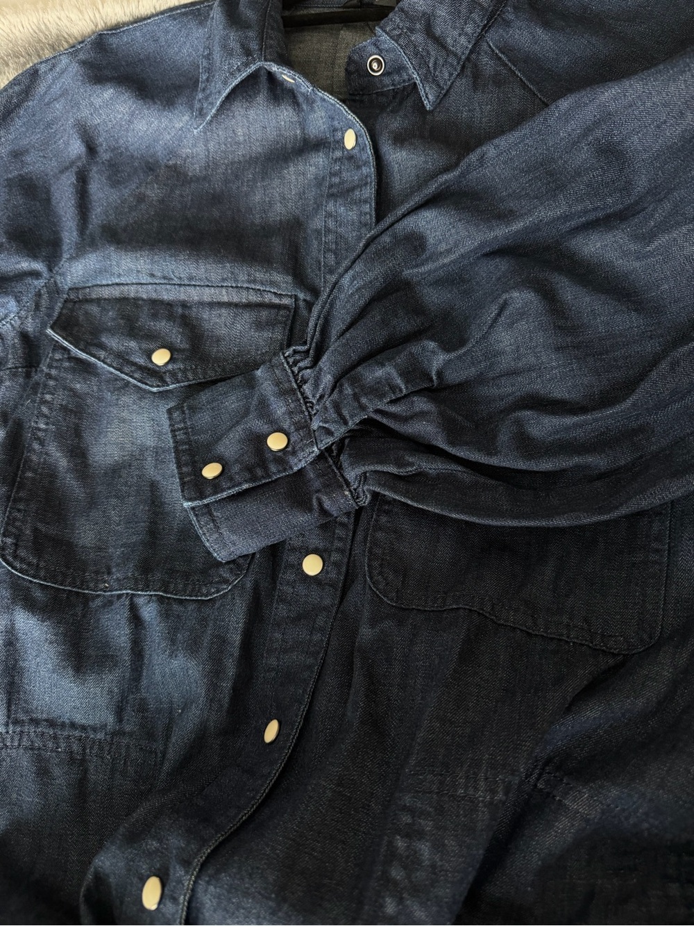 Banana Republic belted denim midi dress - Picture 11 of 15